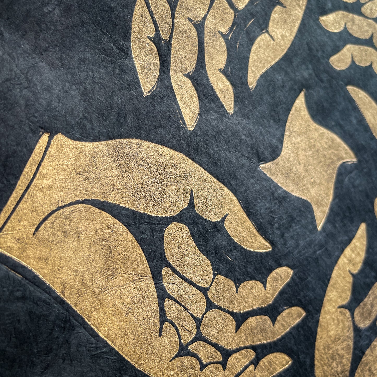 Out of Reach Gold Limited Edition Linocut Print