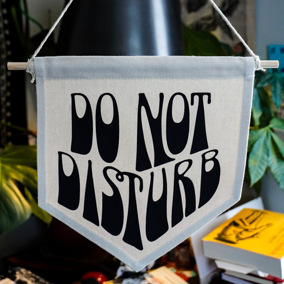 Do Not Disturb Canvas Hanging Banner