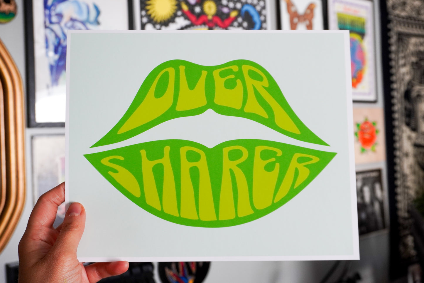 Oversharer Art Print