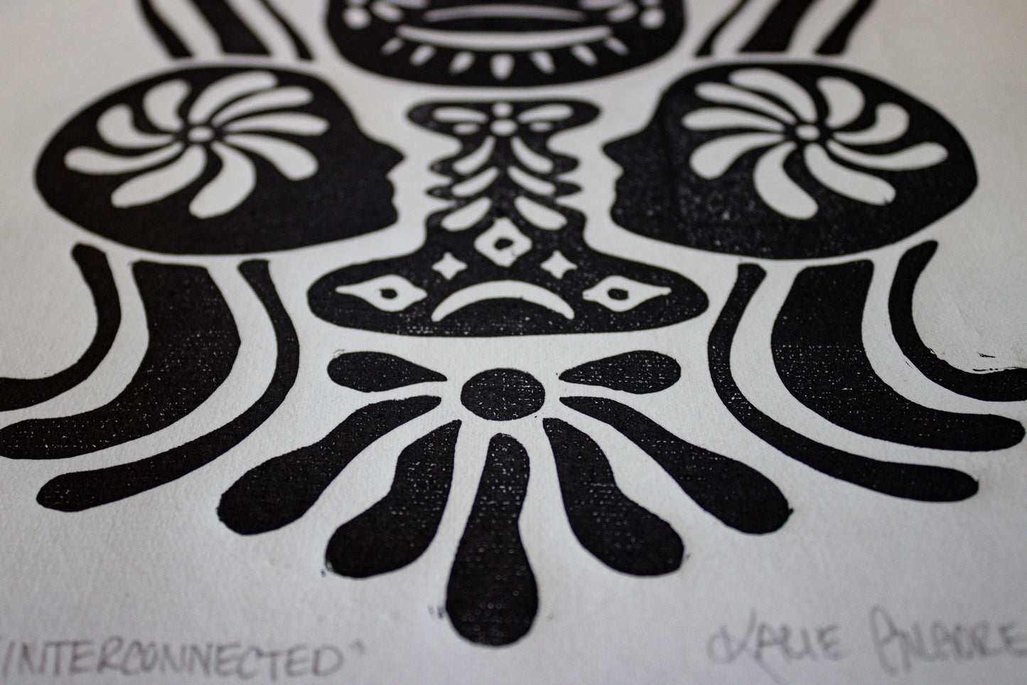 Interconnected Limited Edition Linocut Print