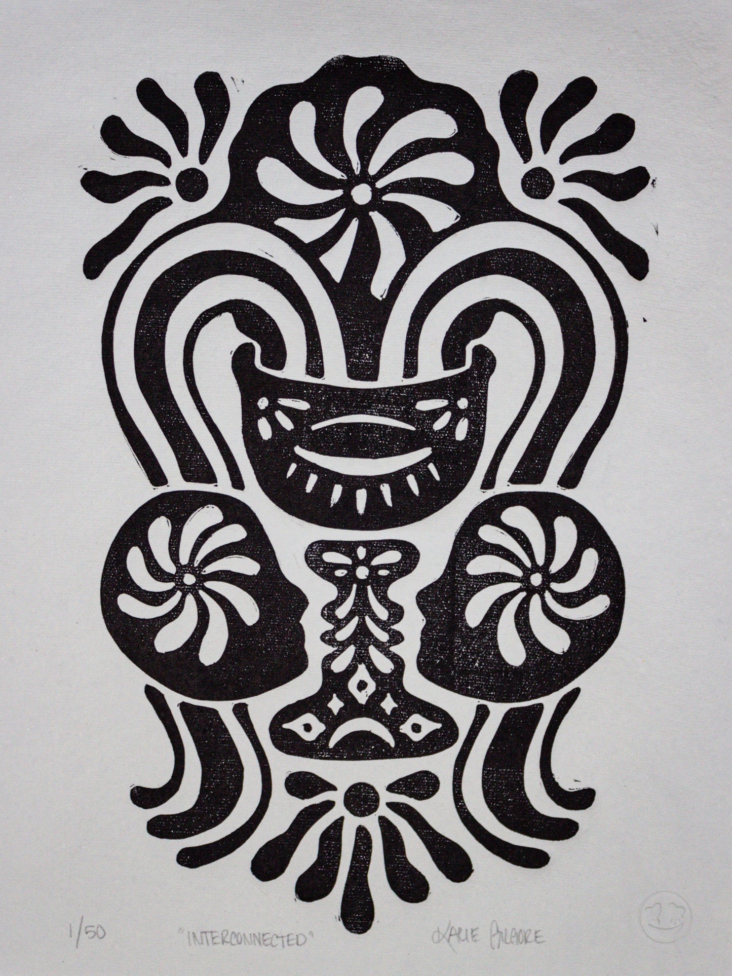 Interconnected Limited Edition Linocut Print
