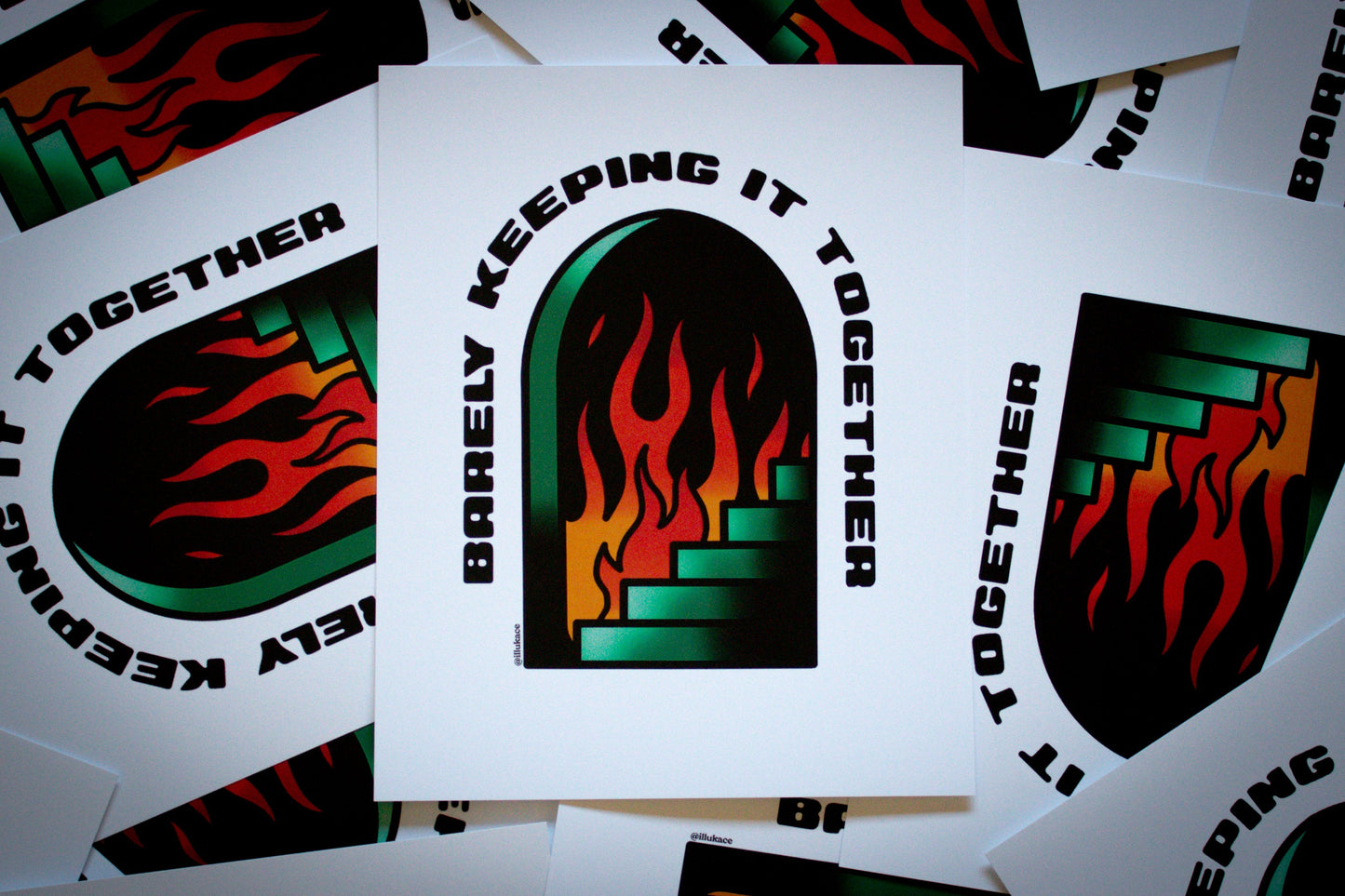 Barely Keeping It Together Art Print