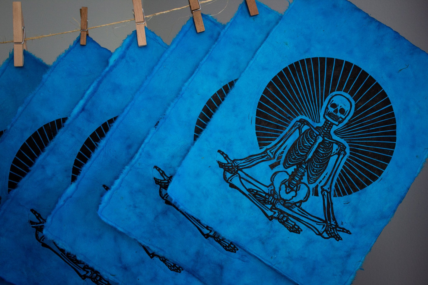 Dead Chill Linocut Print
