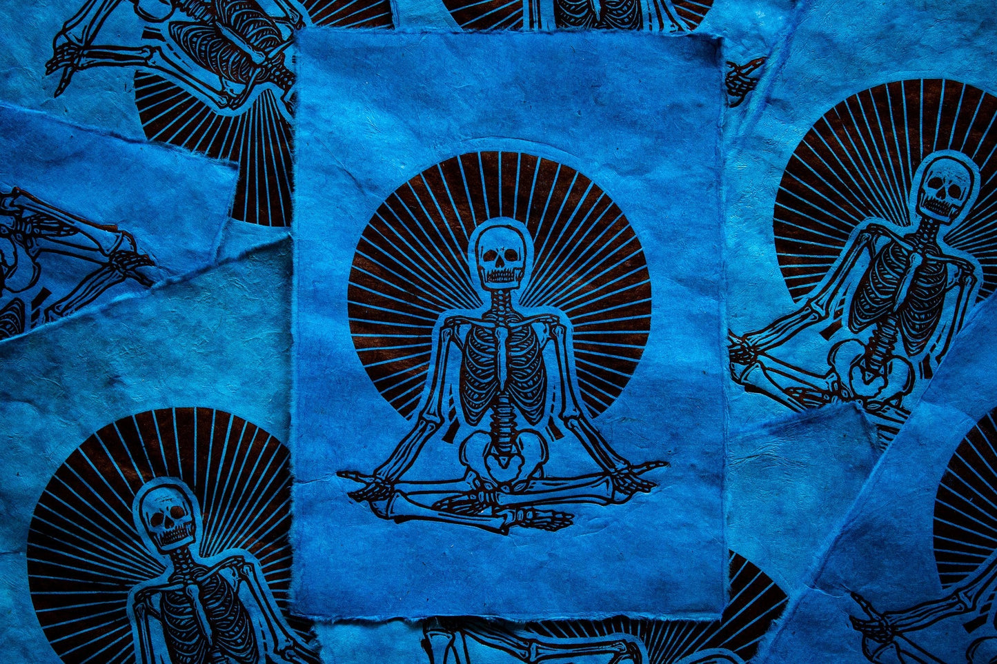 Dead Chill Linocut Print