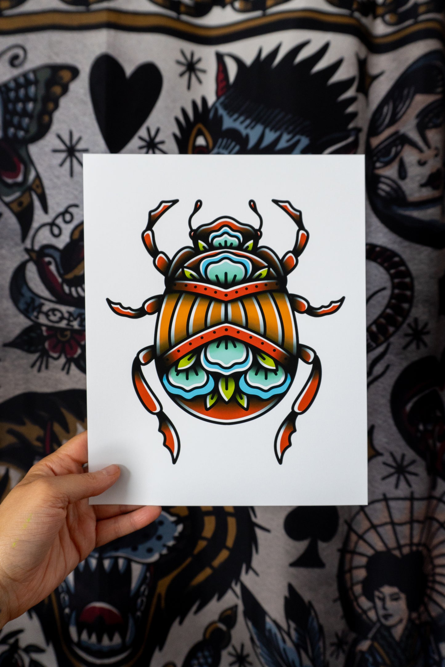 Bold Beetle Art Print