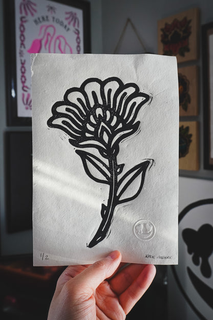 Blossom Linocut Print