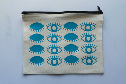 Blink Teal Canvas Zip Bag