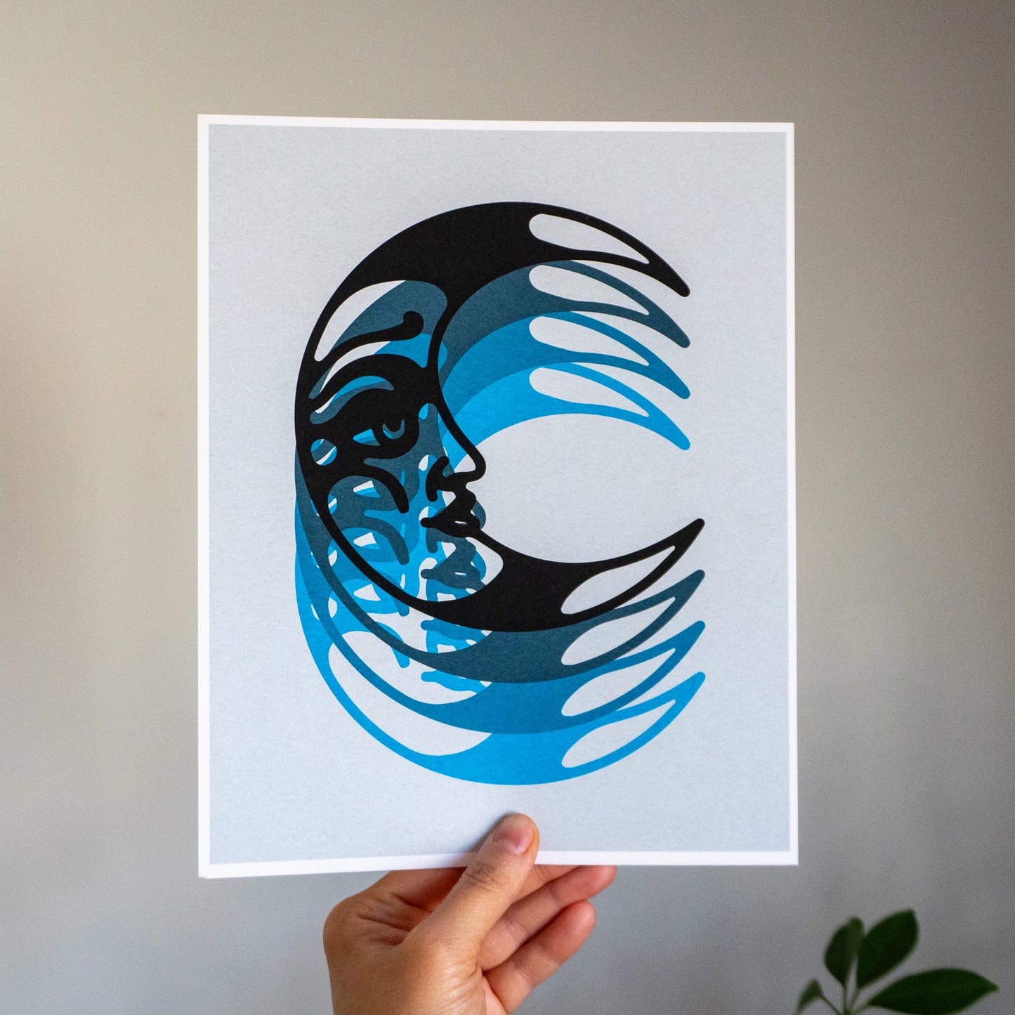 Blue Moons Art Print
