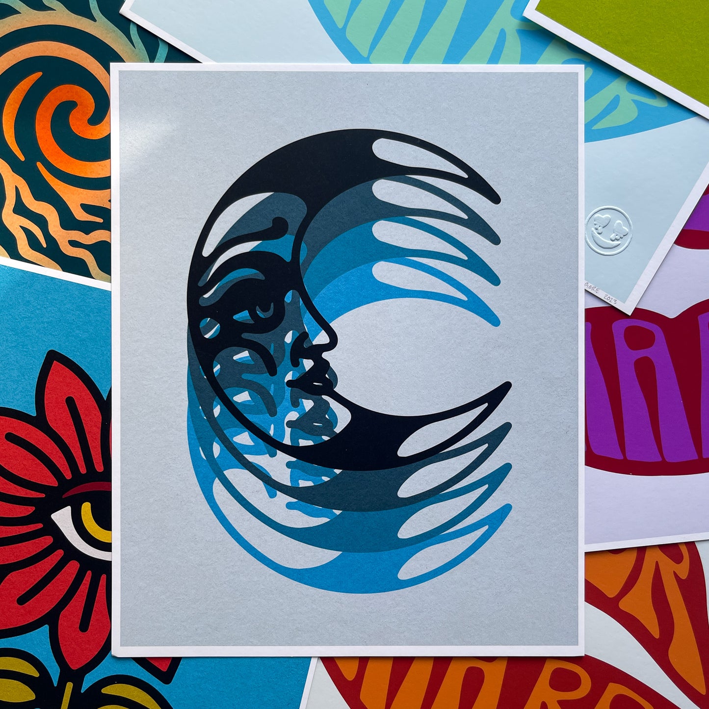 Blue Moons Art Print