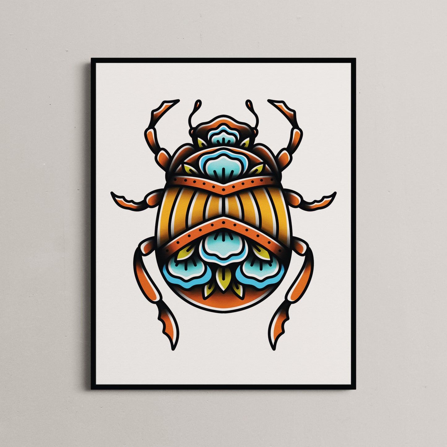 Bold Beetle Art Print