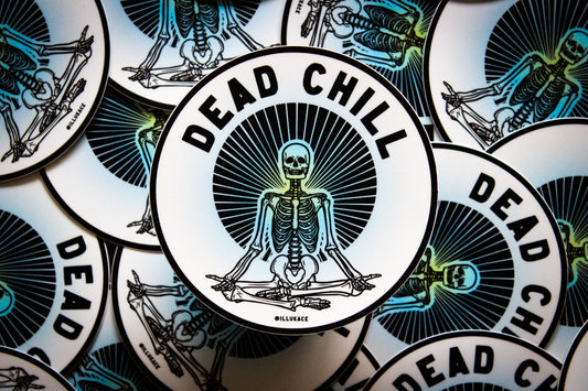 Dead Chill Badge Sticker